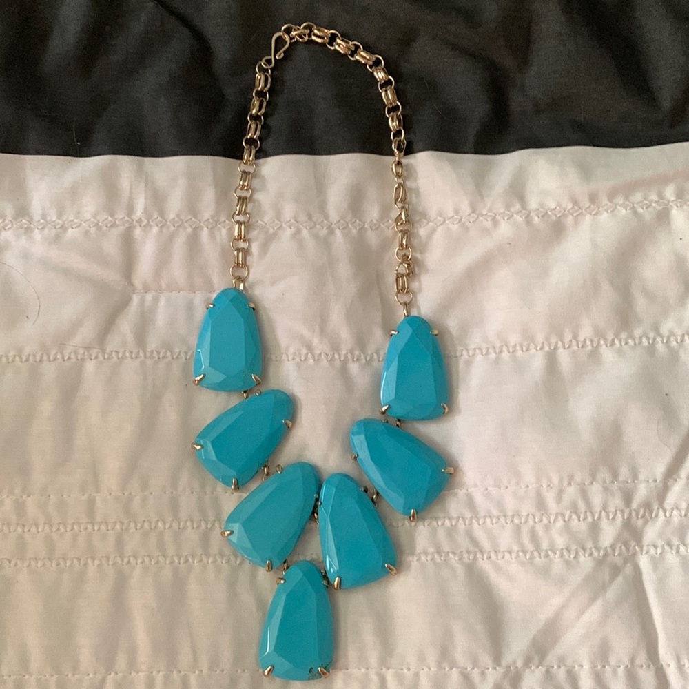 Kendra Scott turquoise Harlow necklace